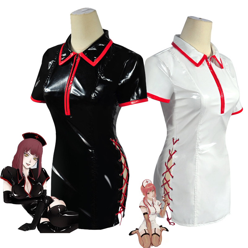 Medical Lab Uniform - Kostum Cosplay Pria Gergaji Anime Makima
