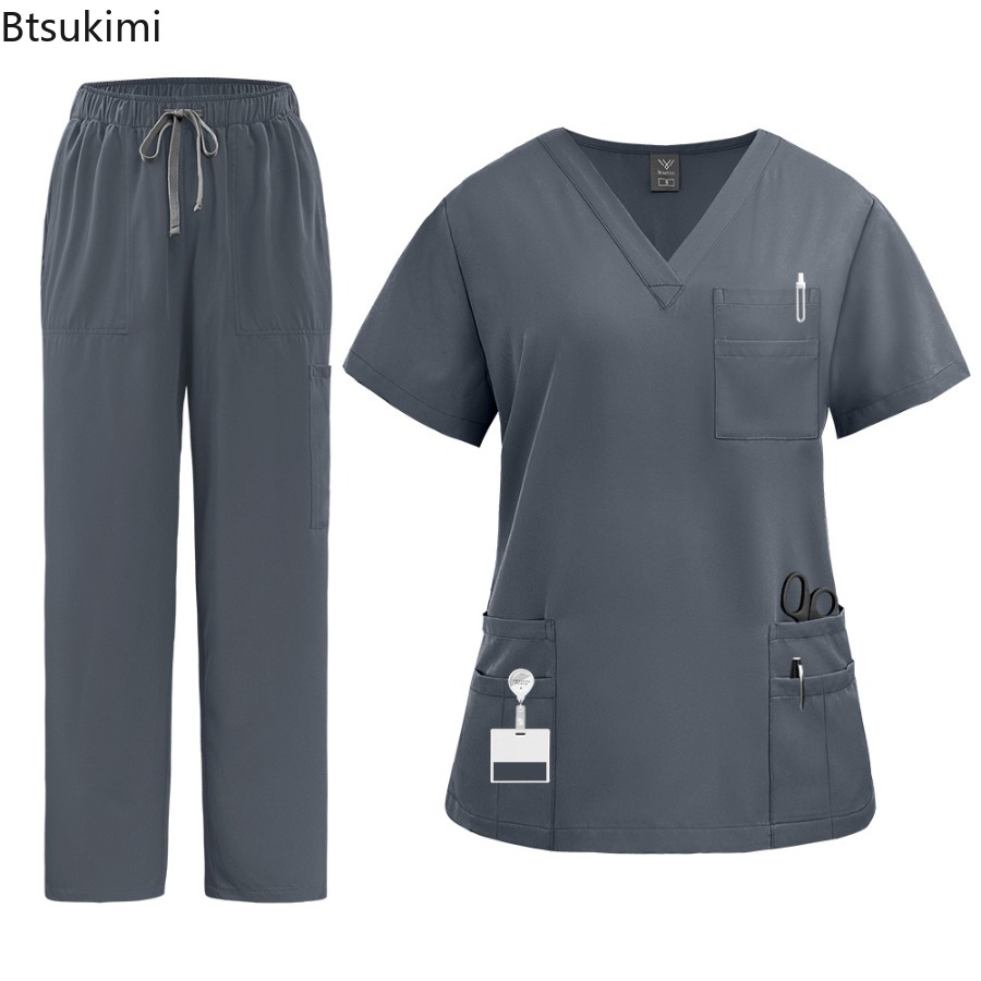 Seragam Perawat Wanita Set Ata - Medical Lab Uniform ulasan dan harga