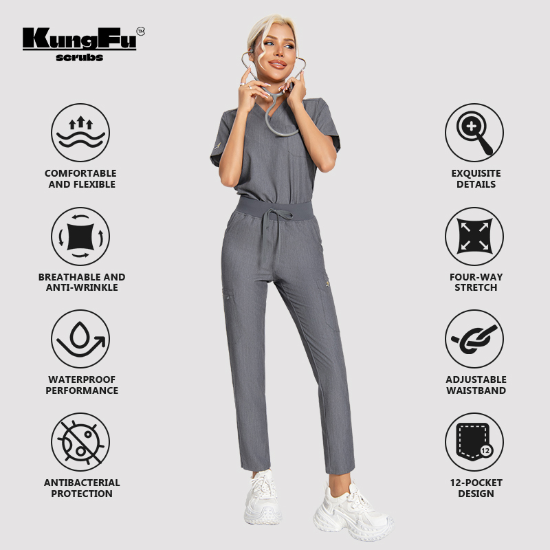 Seragam Medis Wanita KUNGFU SC - Medical Lab Uniform ulasan dan harga