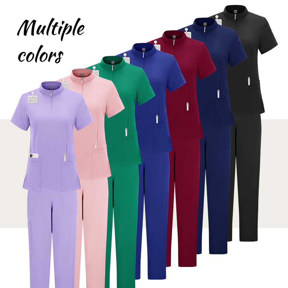 Set Scrub Wanita Bahan Stretch - Medical Lab Uniform ulasan dan harga