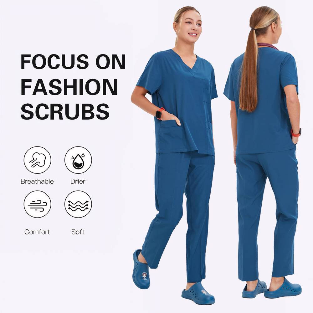 Seragam Scrub UNISEX Cepat Ker - Medical Lab Uniform ulasan dan harga